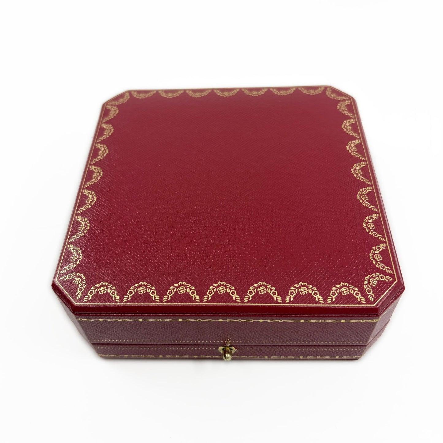 Cartier Jewelry Box Empty Case 2 Piece Set with Outer Boxes Red