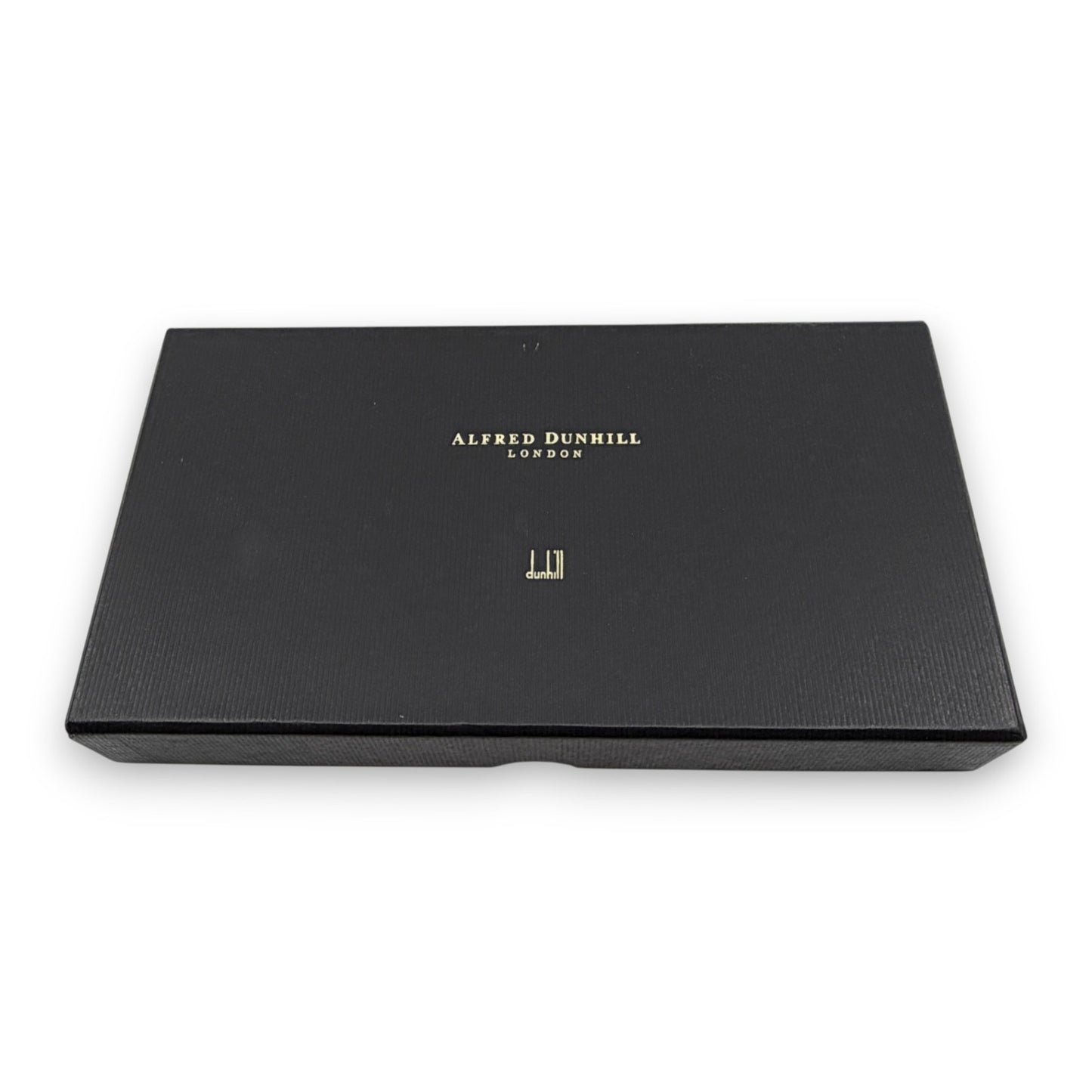 Dunhill Black Leather Long Wallet w/ Brand Card Dust Bag Box