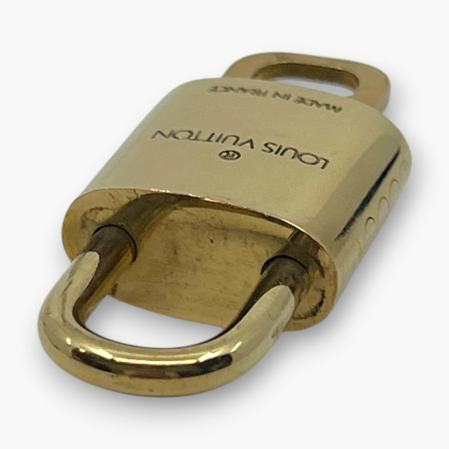 Louis Vuitton Padlock Lock with Key Brass Gold Set of 10 
Bag Accessory
