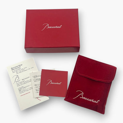 Baccarat Crystal Tassel Key Ring Bag Charm with Box Pouch