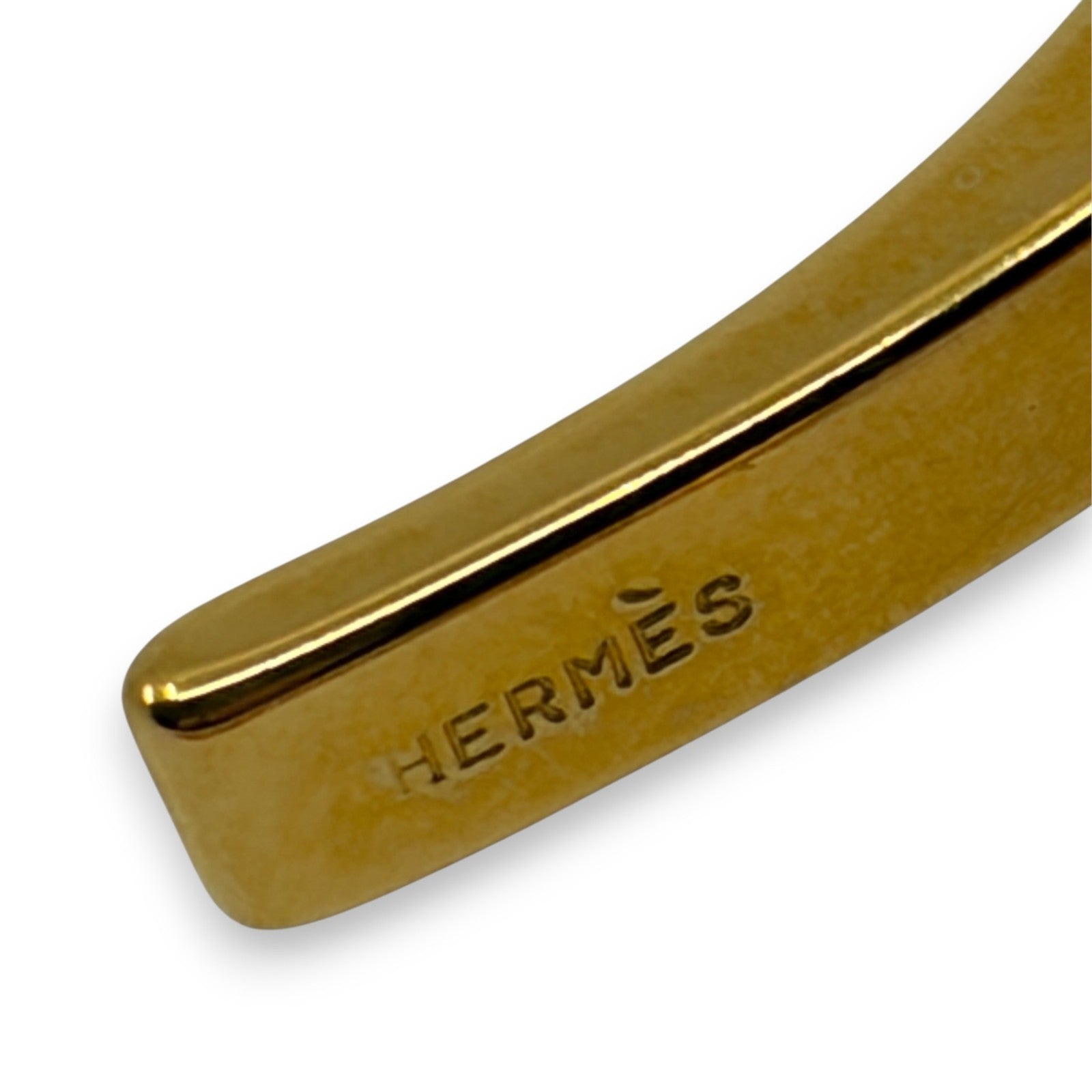 Hermes Filou Glove Holder Gold-Tone Metal with Chain