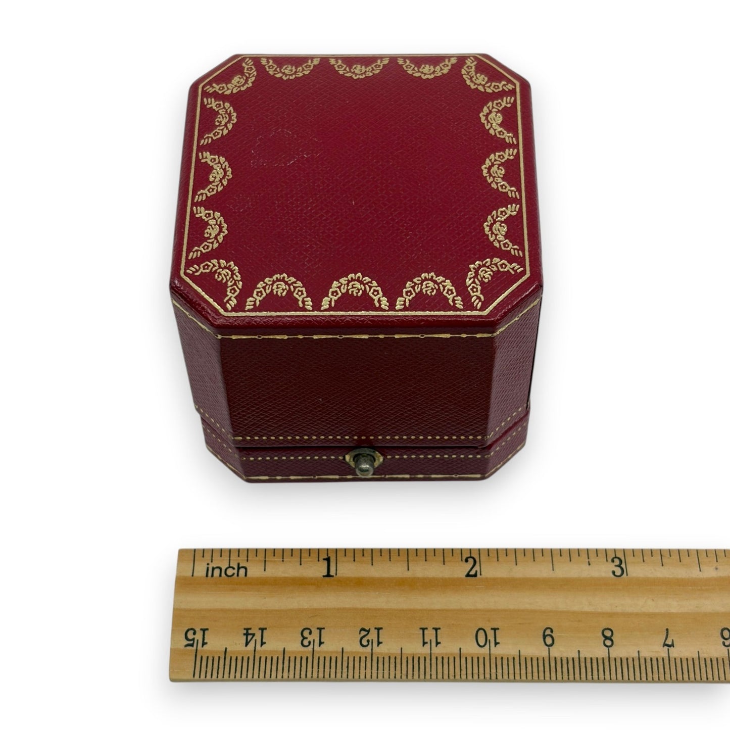 Cartier Jewelry Box Empty Case 2 Piece Set 1 Outer Box Included Red