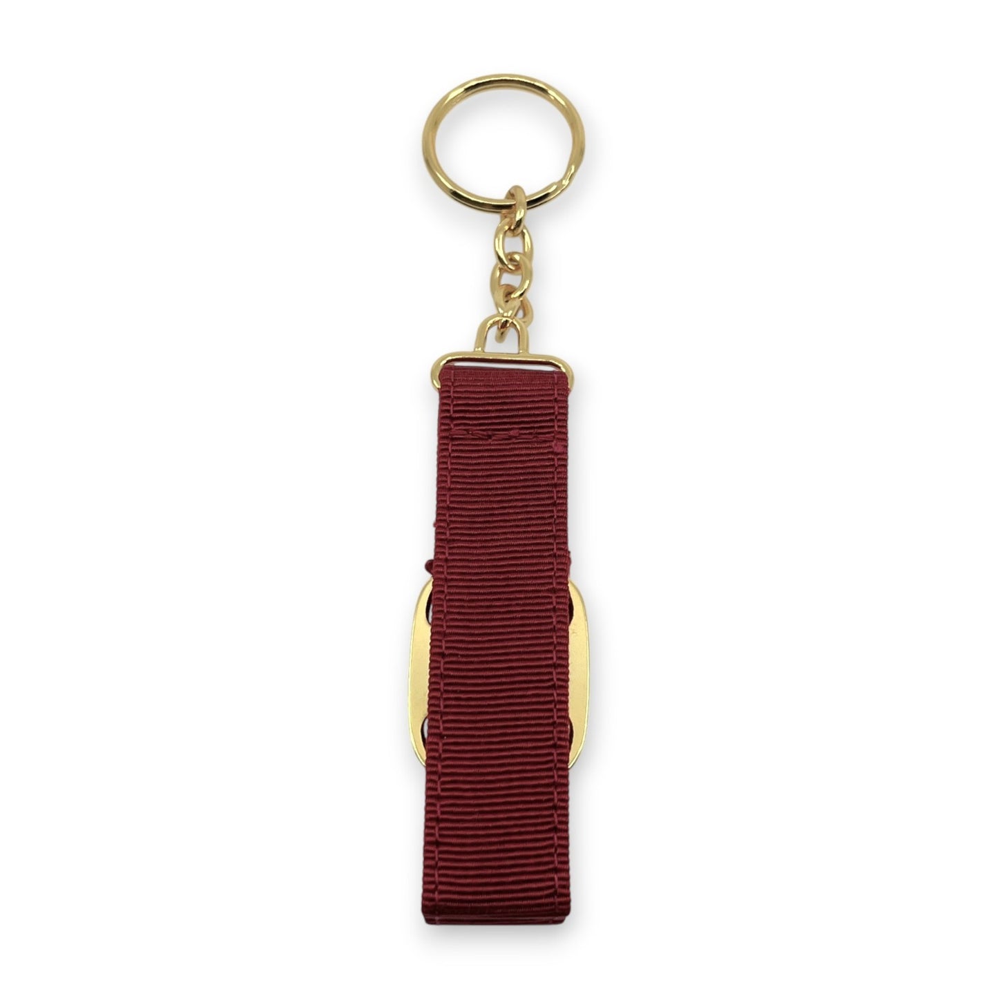 Salvatore Ferragamo Vara Ribbon Keychain Charm Red with Box