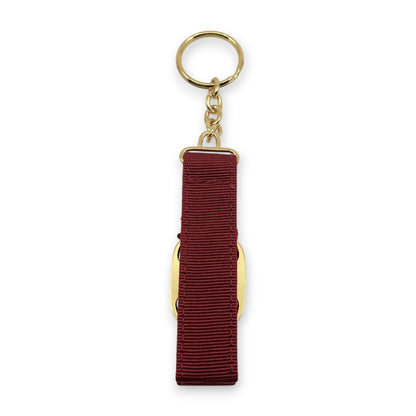 Salvatore Ferragamo Vara Ribbon Keychain Charm Red with Box
