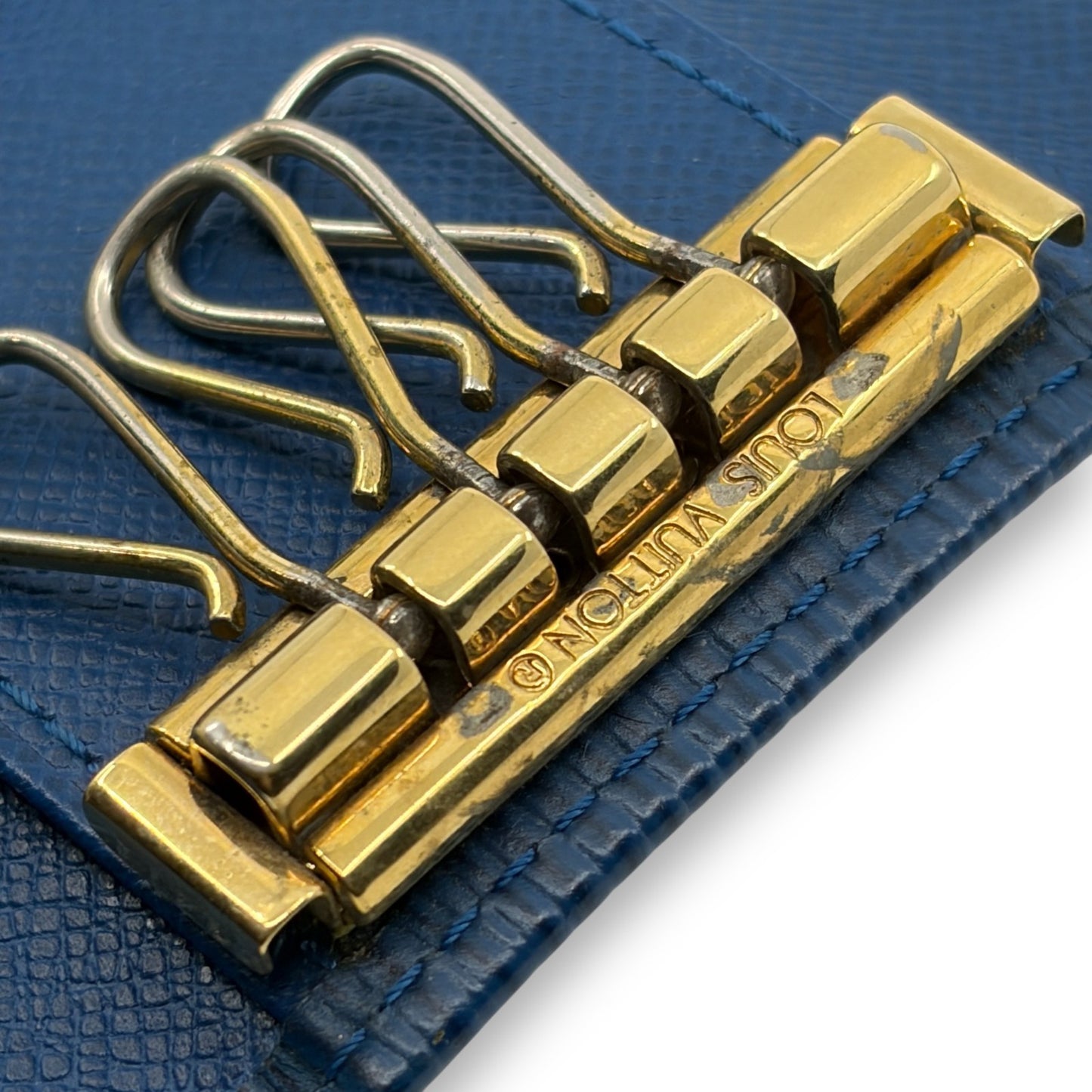 Louis Vuitton Epi Multicles 4 Key Case in Blue Leather M63825