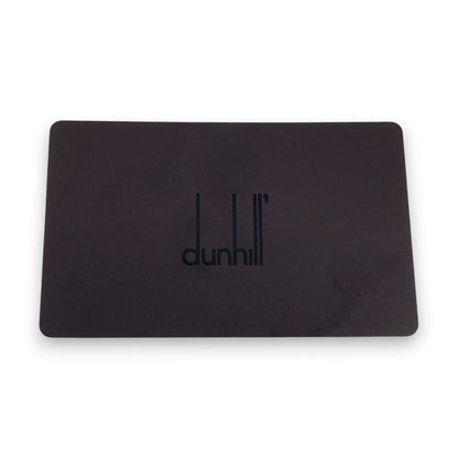 Dunhill Black Leather Key Case with 6 Silver-Tone Hooks w/ Box Card Cloth
