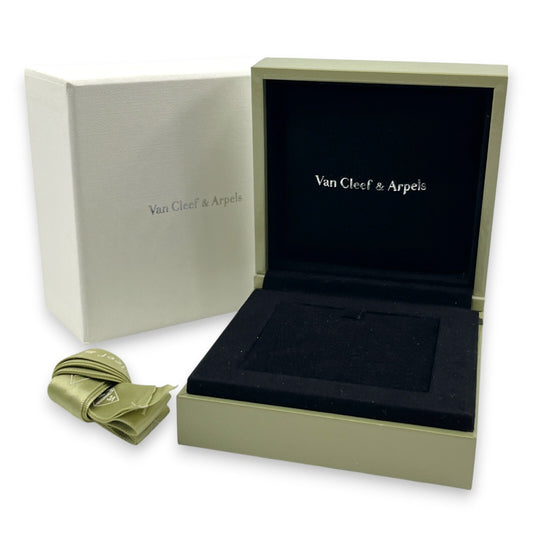 Van Cleef & Arpels Empty Box in Green with Ribbon White outer Box