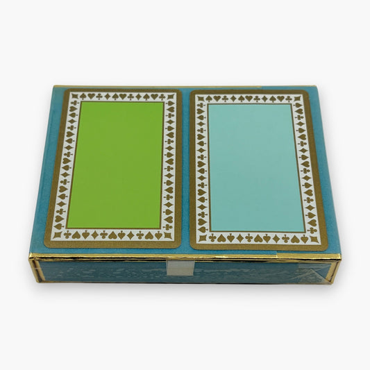 Tiffany & Co. Playing Cards 2 Deck Set Green Blue Sealed in Box