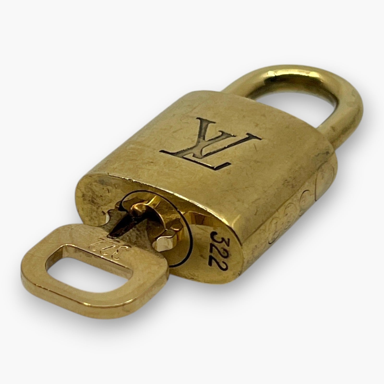 Louis Vuitton Padlock Set of 10 Gold-Tone Brass Locks & Keys pj260605