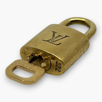 Louis Vuitton Padlock Set of 10 Gold-Tone Brass Locks & Keys pj260605