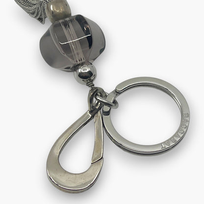 Baccarat Crystal Tassel Key Ring Bag Charm with Box Pouch