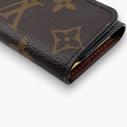 Louis Vuitton Monogram Multicles 4 Key Holder Brown Canvas Leather M69517