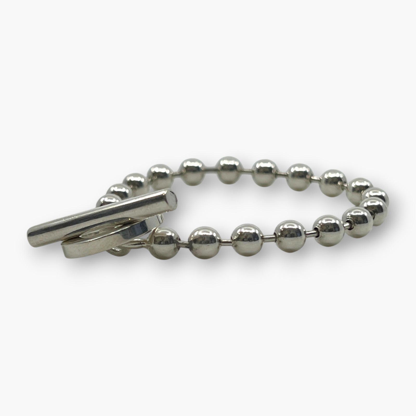 Gucci Sterling Silver 925 Ball Chain Toggle Bracelet