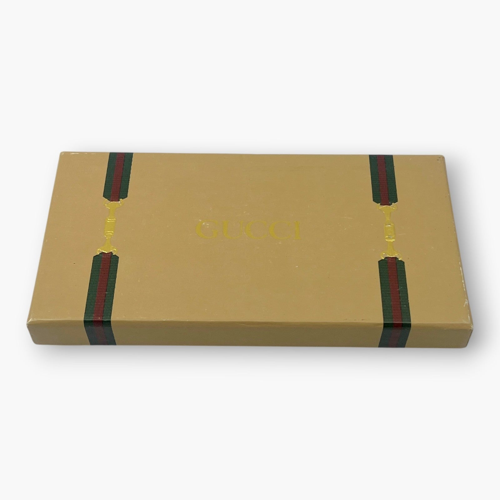 Gucci Interlocking GG Key Chain Charm Ring Gold-Tone with Box