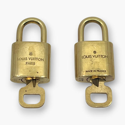Louis Vuitton Padlock Set of 10 Gold-Tone Brass Locks & Keys pj260603