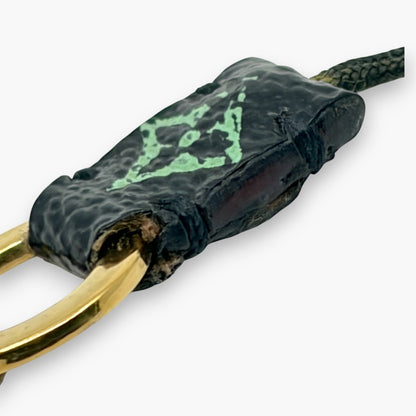 Louis Vuitton Monogram Multicolor Phone Strap Coated Canvas Leather Black M92598