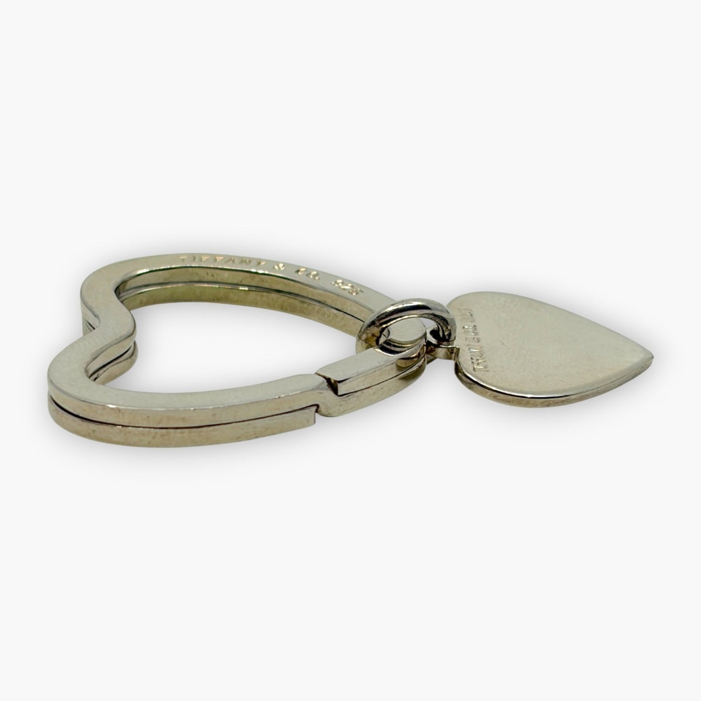 Tiffany & Co. Sterling Silver 925 Heart Key Ring Charm