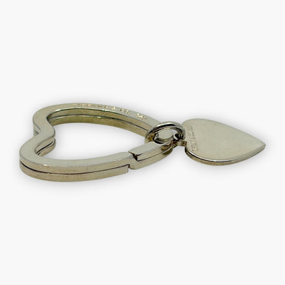 Tiffany & Co. Sterling Silver 925 Heart Key Ring Charm