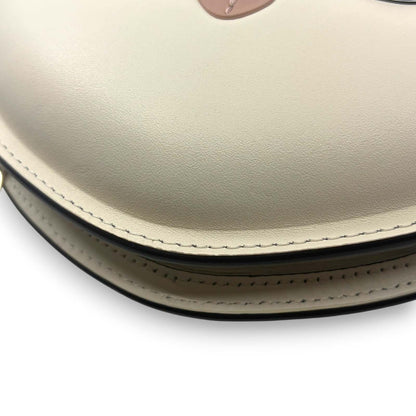 Kate Spade New York Cat Crossbody Bag Meow Cat White Leather Feline Design