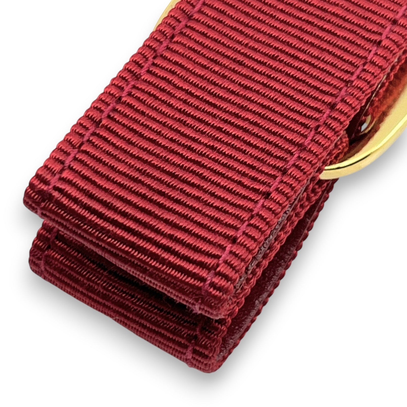 Salvatore Ferragamo Vara Ribbon Keychain Charm Red with Box