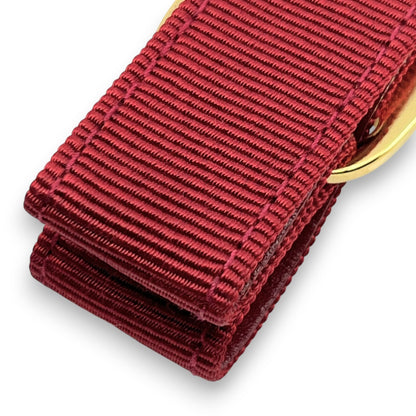 Salvatore Ferragamo Vara Ribbon Keychain Charm Red with Box