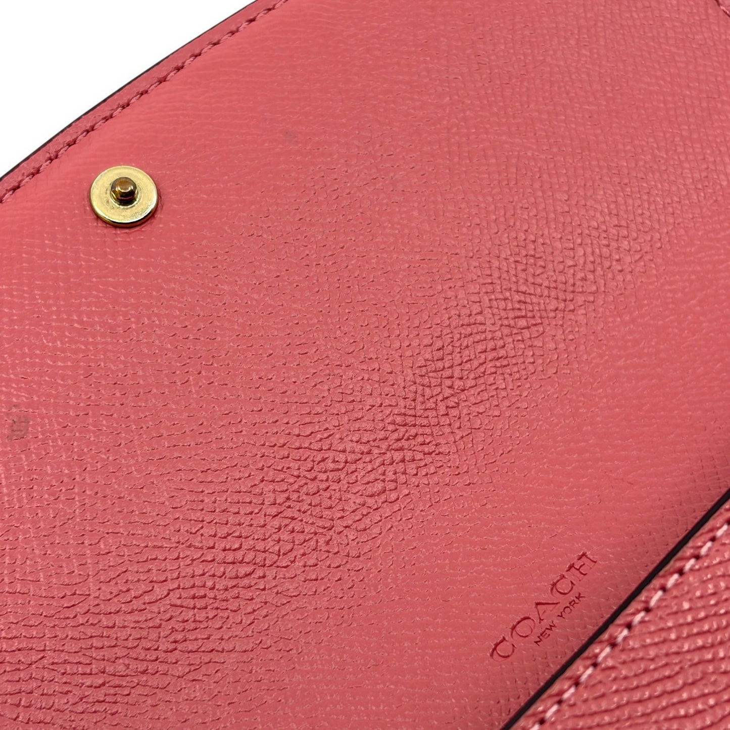 Coach Long Wallet in Pink Leather with Horse and Carriage Logo