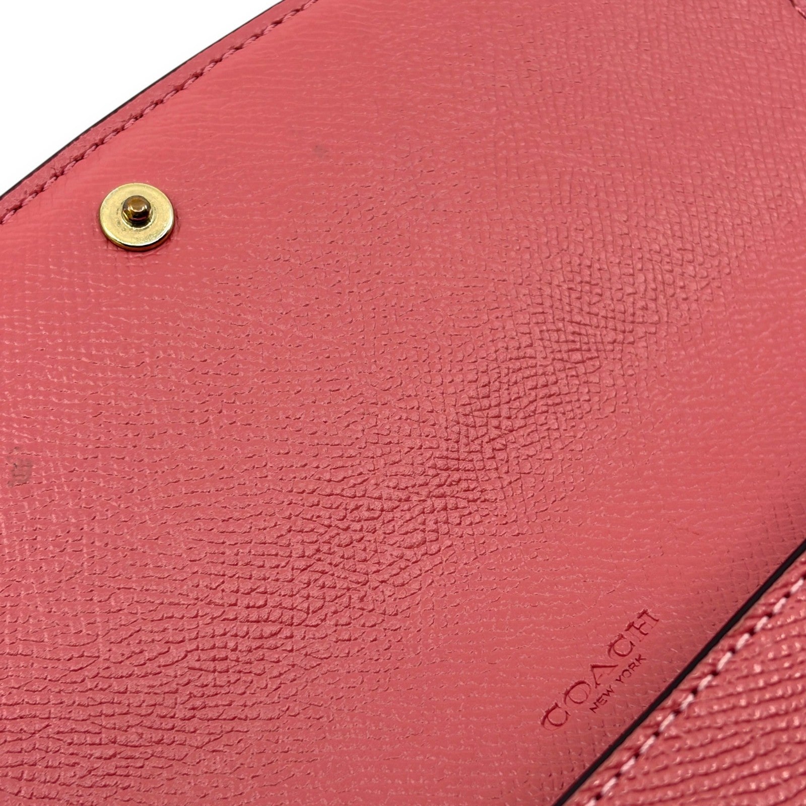 Coach Long Wallet in Pink Leather with Horse and Carriage Logo