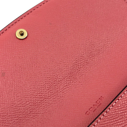 Coach Long Wallet in Pink Leather with Horse and Carriage Logo