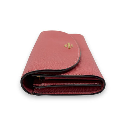 Coach Long Wallet in Pink Leather with Horse and Carriage Logo