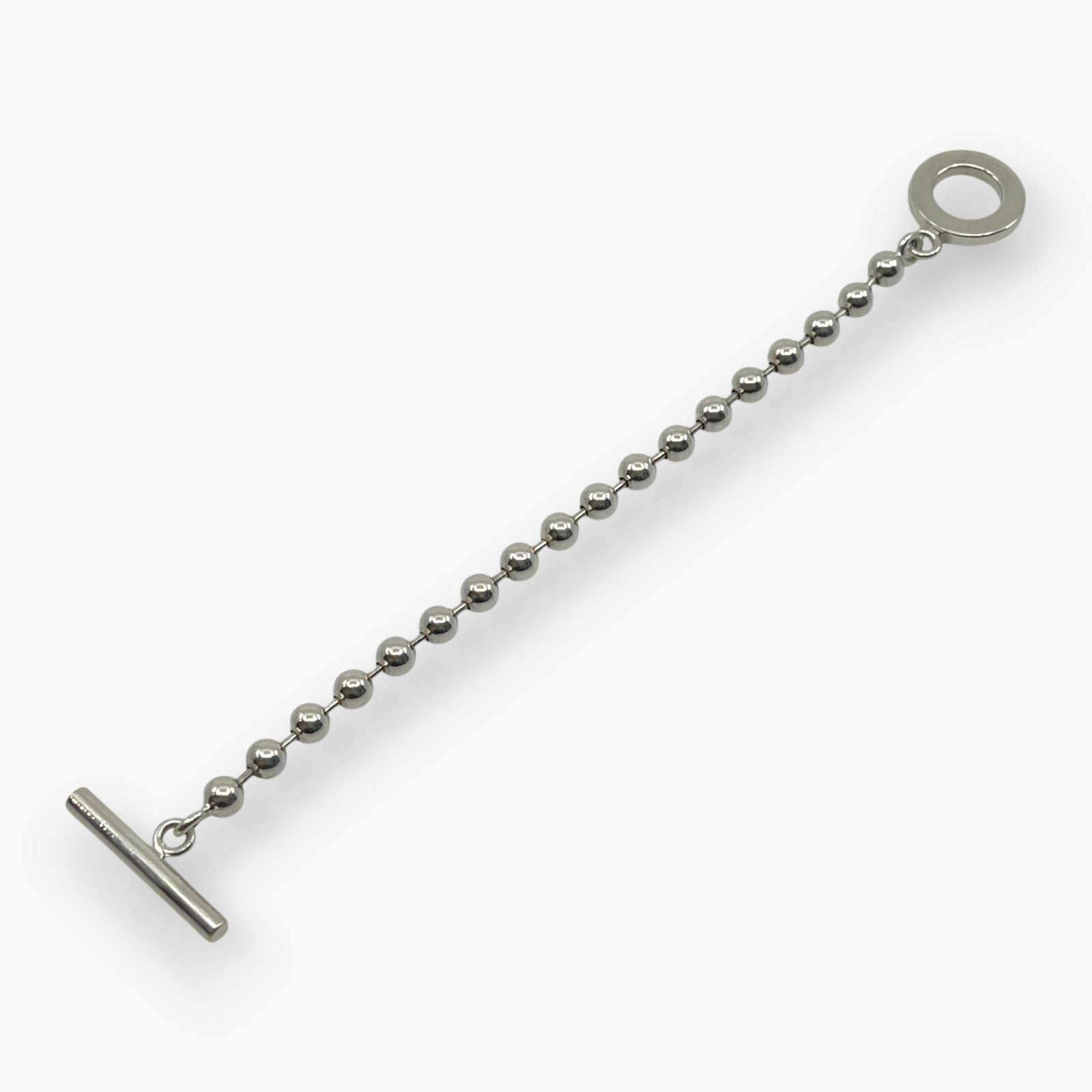 Gucci Sterling Silver 925 Ball Chain Toggle Bracelet