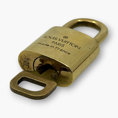 Louis Vuitton Padlock Set of 10 Gold-Tone Brass Locks & Keys pj260606