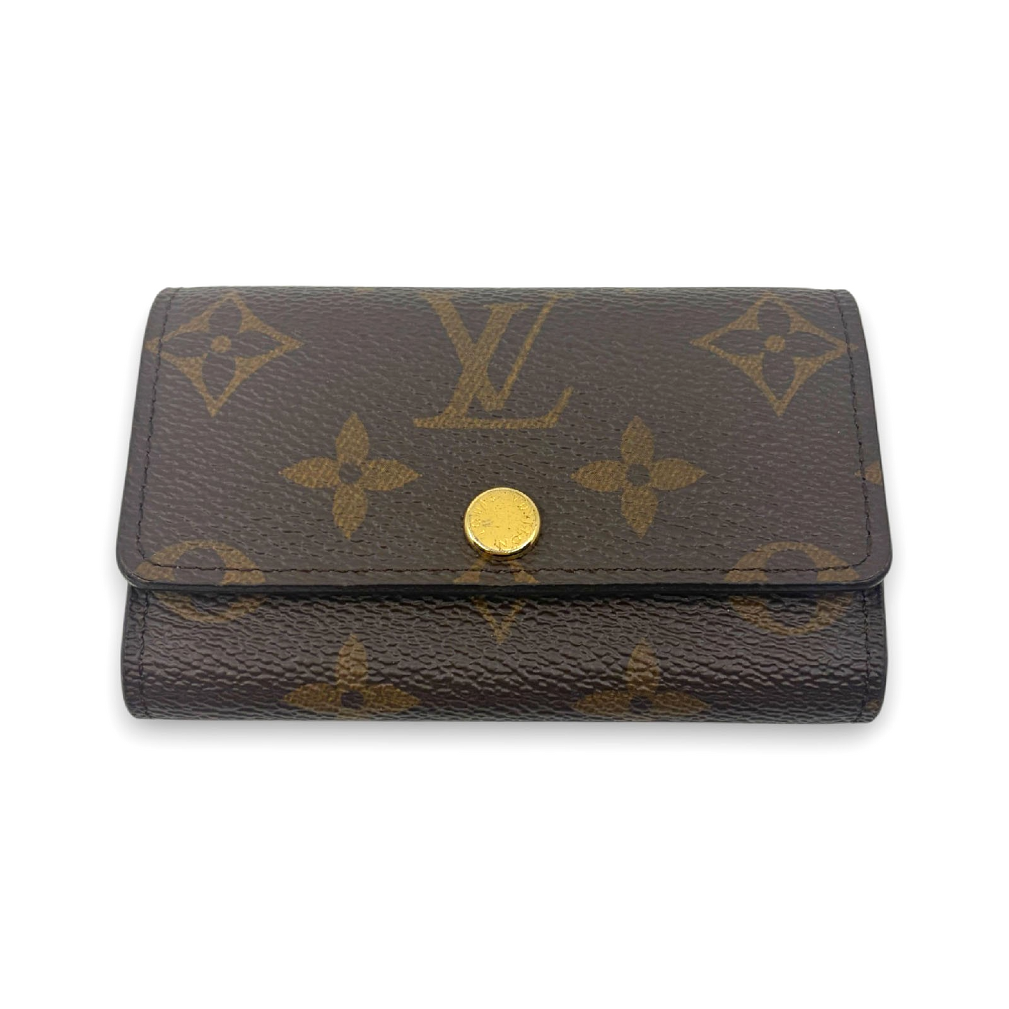 Louis Vuitton Monogram Multicles 6 Key Case Brown Canvas Leather M62630