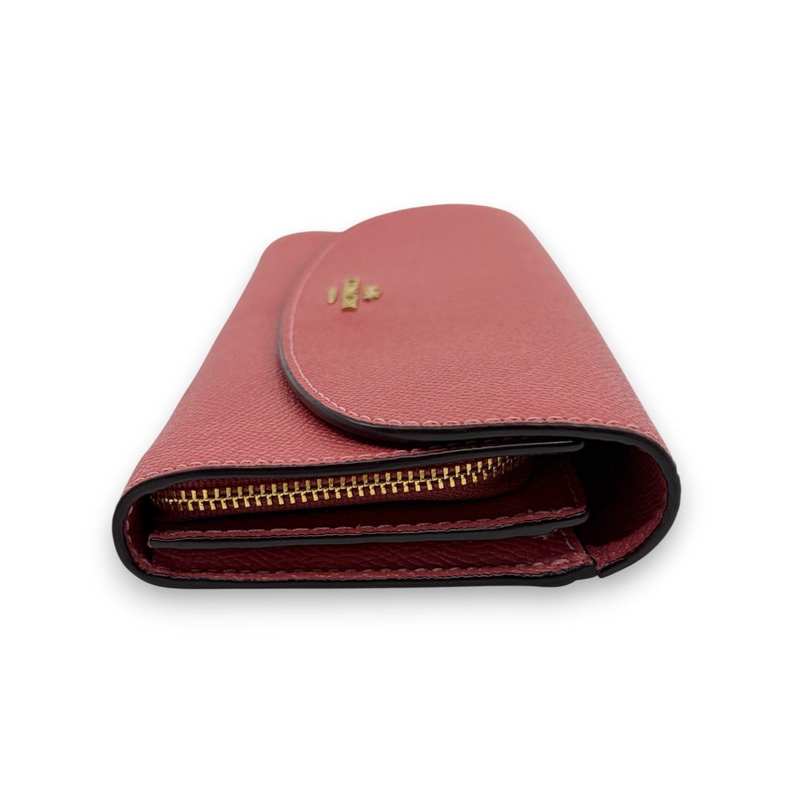 Coach Long Wallet in Pink Leather with Horse and Carriage Logo