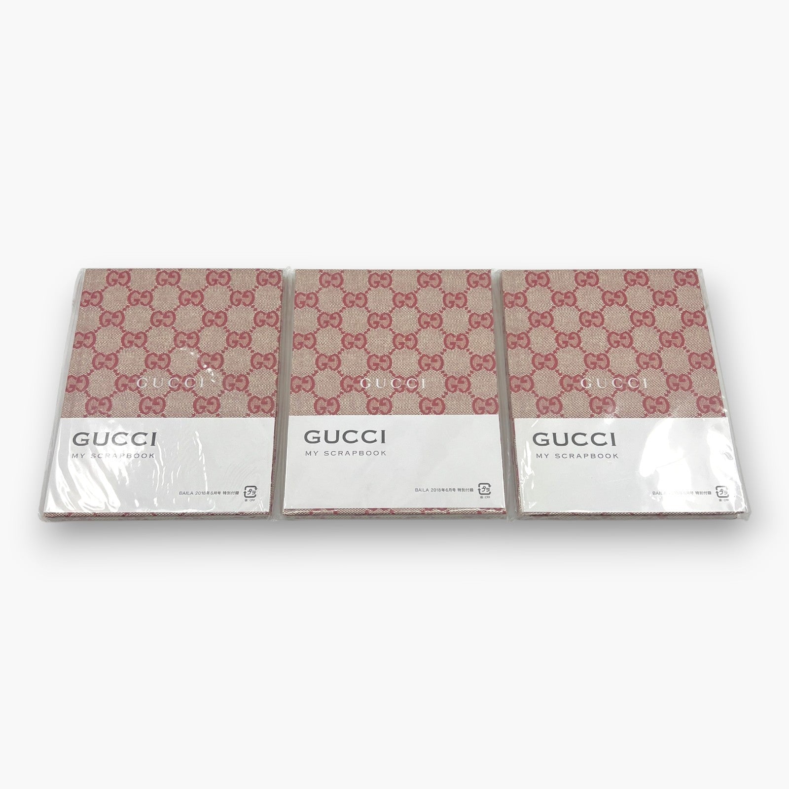 Gucci My Scrapbook Notebook Set of 3 BAILA June 2018 Magazine Appendix