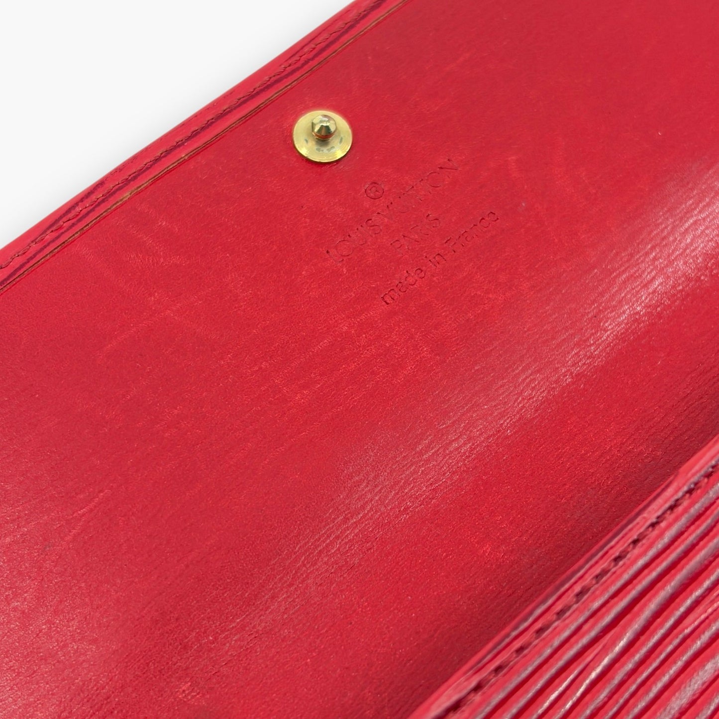 Louis Vuitton Epi Pochette Porte-Monnaie Credit Long Wallet Red M63577