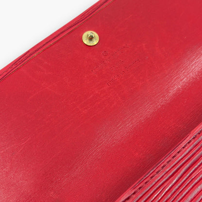 Louis Vuitton Epi Pochette Porte-Monnaie Credit Long Wallet Red M63577