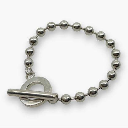 Gucci Sterling Silver 925 Ball Chain Toggle Bracelet