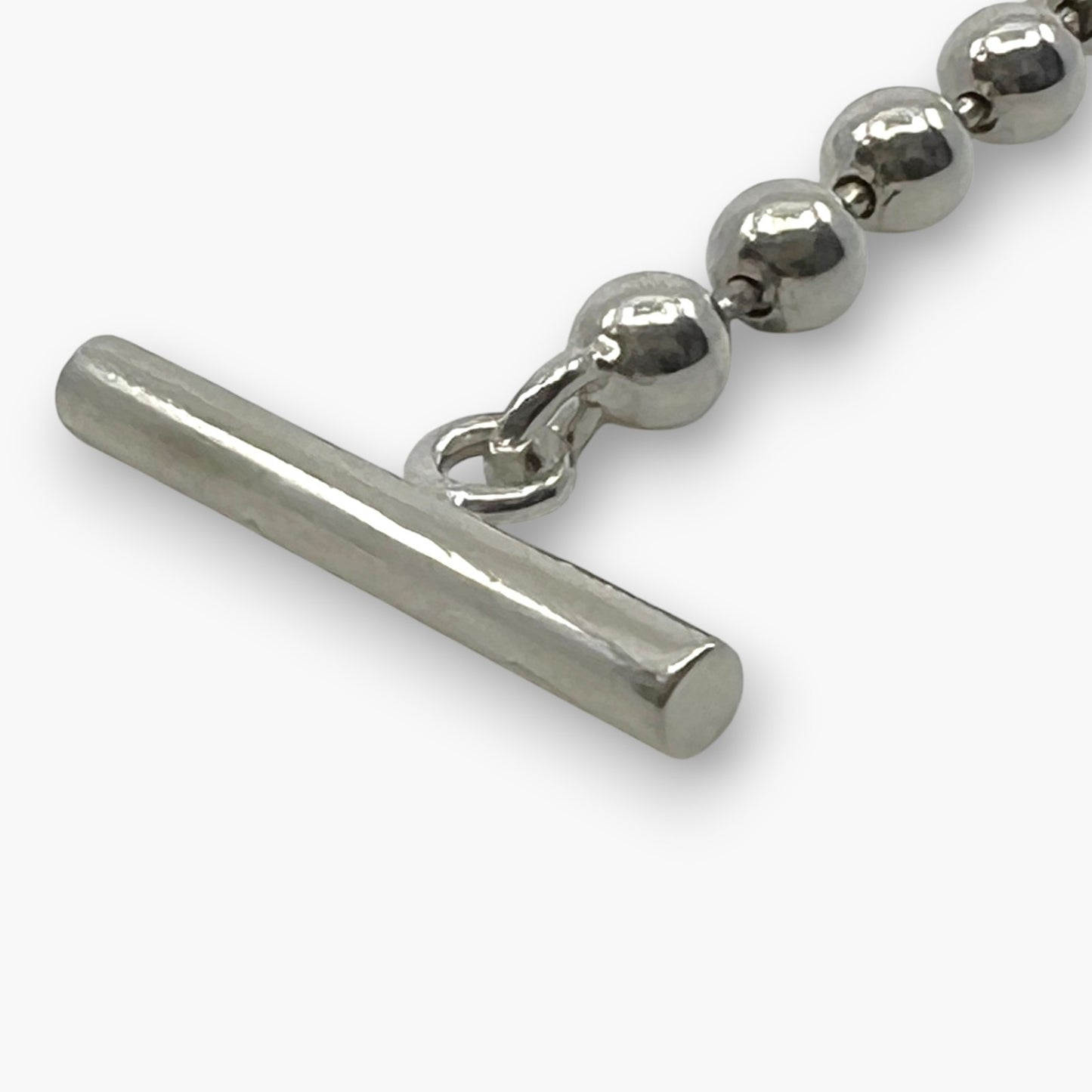 Gucci Sterling Silver 925 Ball Chain Toggle Bracelet