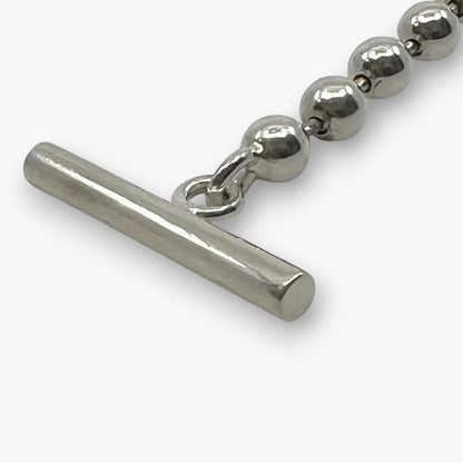 Gucci Sterling Silver 925 Ball Chain Toggle Bracelet