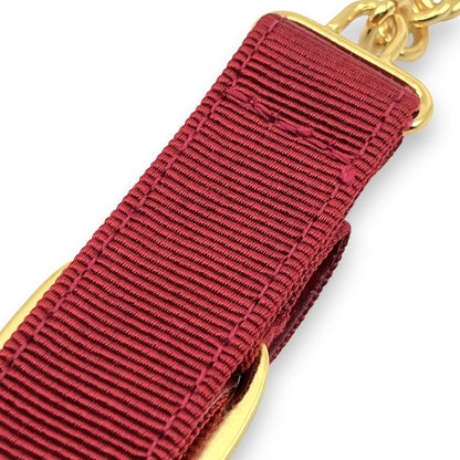 Salvatore Ferragamo Vara Ribbon Keychain Charm Red with Box