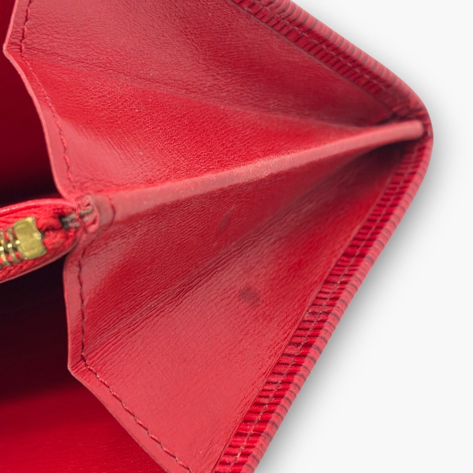 Louis Vuitton Epi Pochette Porte-Monnaie Credit Long Wallet Red M63577
