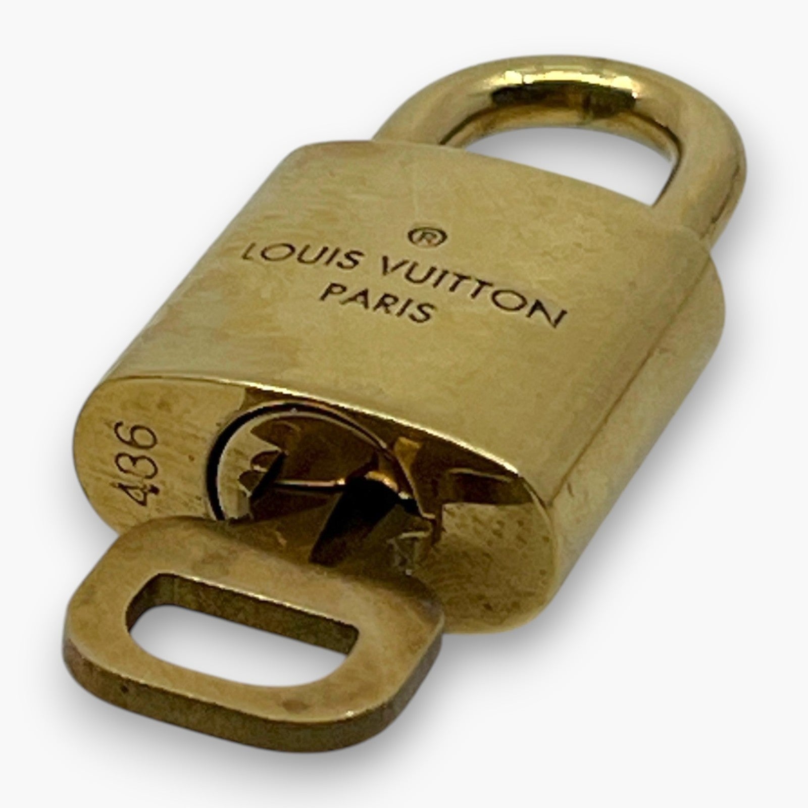 Louis Vuitton Padlock Set of 10 Gold-Tone Brass Locks & Keys pj260603