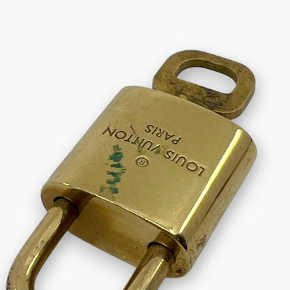 Louis Vuitton Padlock Set of 10 Gold-Tone Brass Locks & Keys pj260602