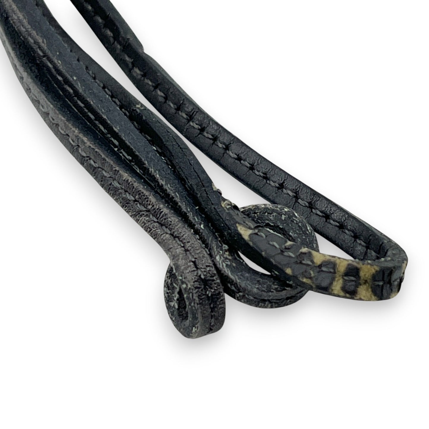 Hermes Cadena Annee Des Fleuves Hippopotamus Padlock Gold 2005 w/ Leather Strap