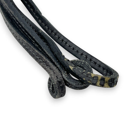 Hermes Cadena Annee Des Fleuves Hippopotamus Padlock Gold 2005 w/ Leather Strap