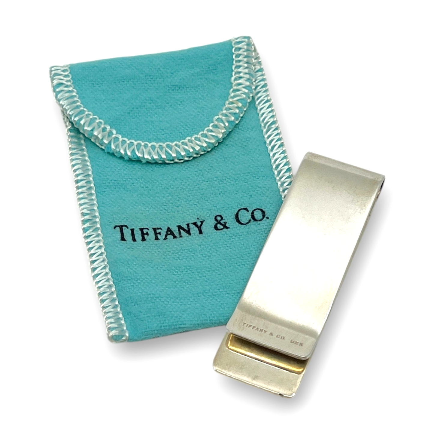 Tiffany & Co. Sterling Silver 925 Money Clip with Pouch
