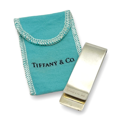 Tiffany & Co. Sterling Silver 925 Money Clip with Pouch
