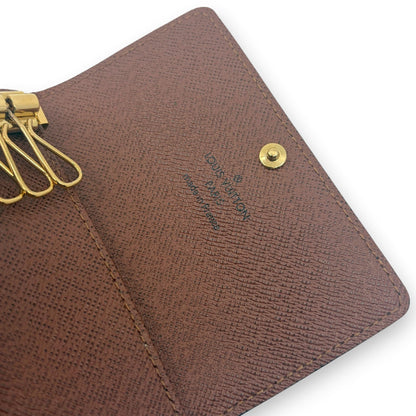 Louis Vuitton Monogram Multicles 6 Key Case Brown Canvas Leather M62630