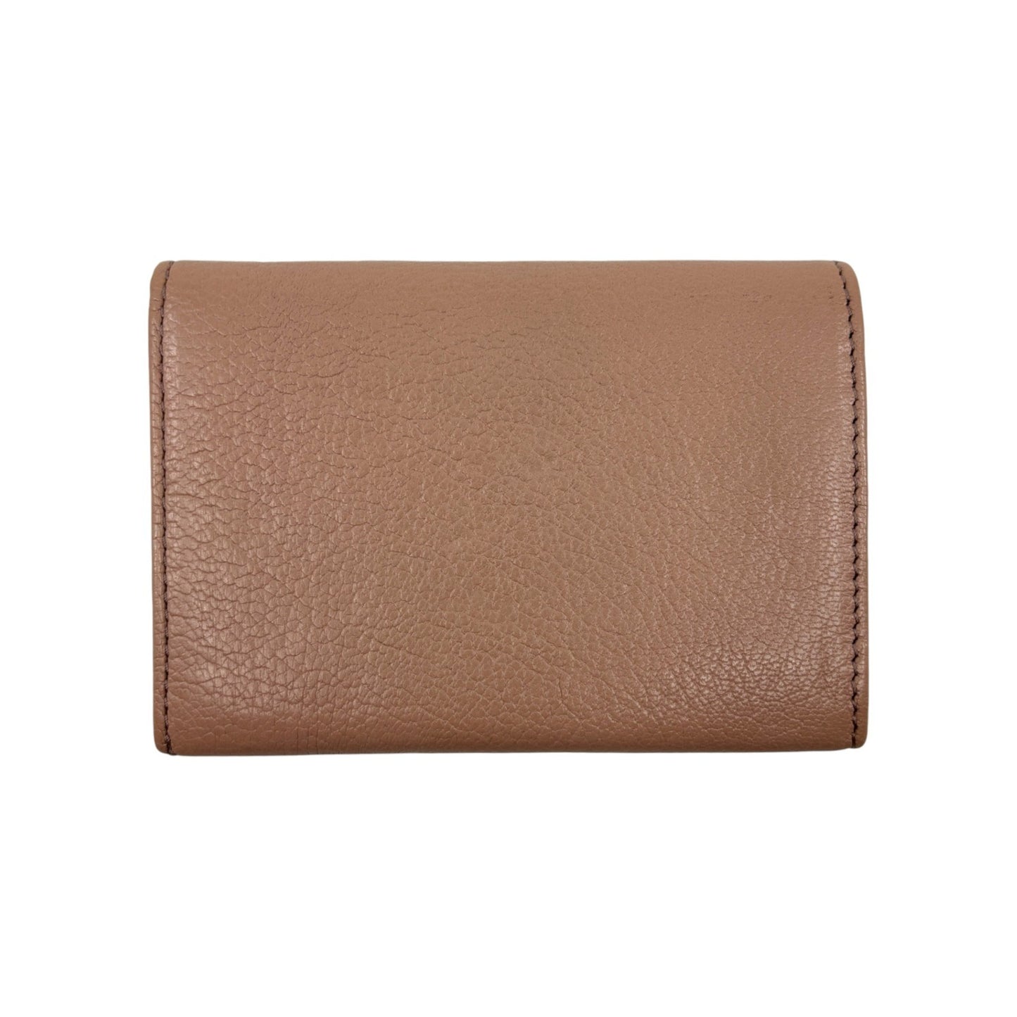 Furla Pink Beige Bifold Leather Card Case Wallet with Logo