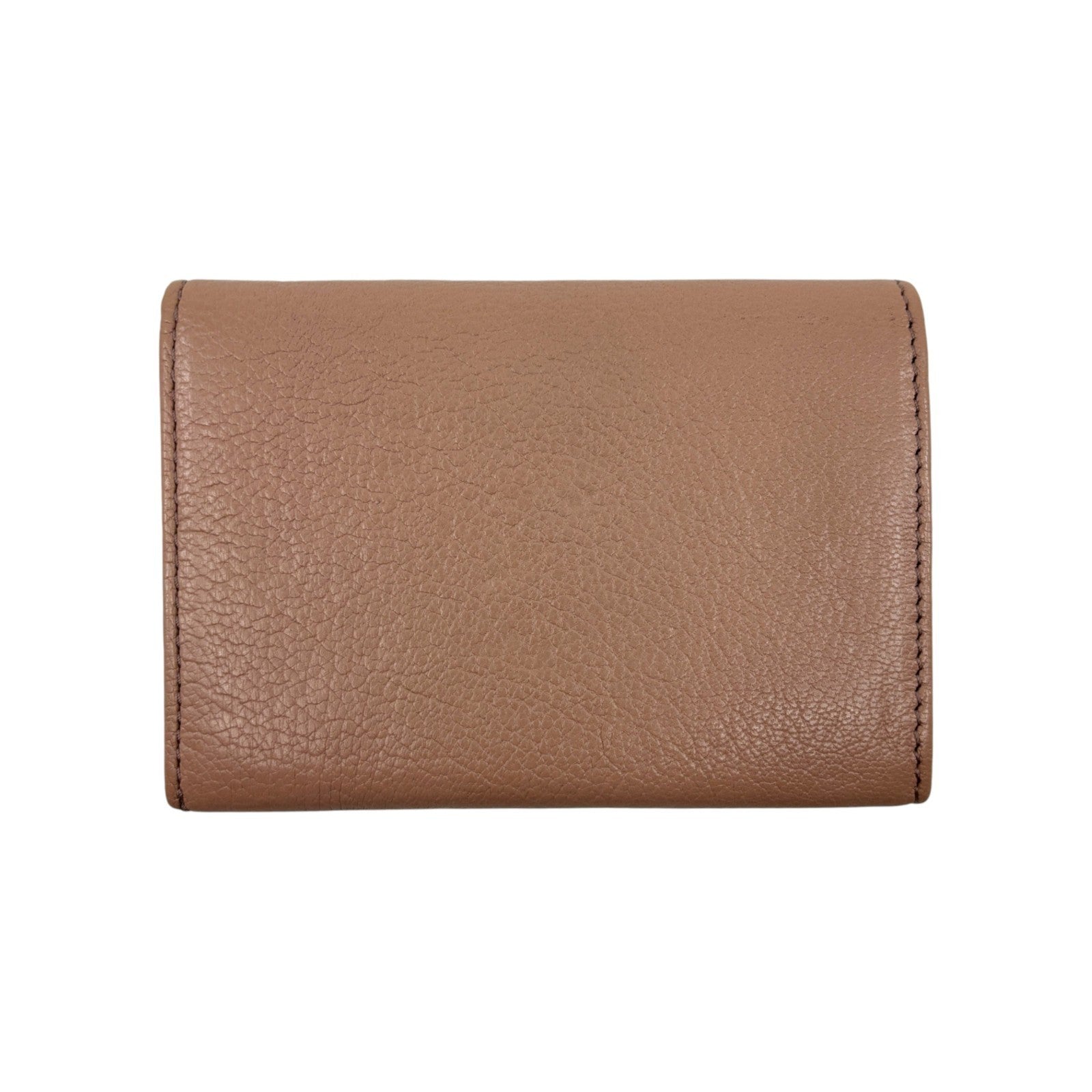 Furla Pink Beige Bifold Leather Card Case Wallet with Logo